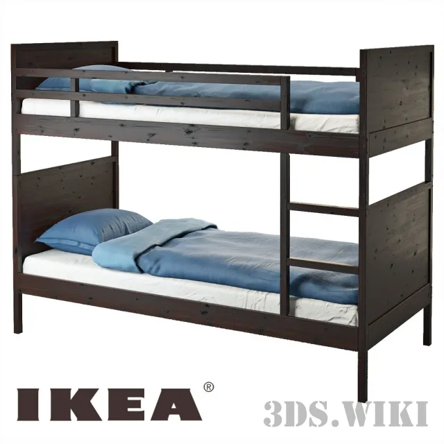 furniture - Bunk bed IKEA Norddal 3D Model