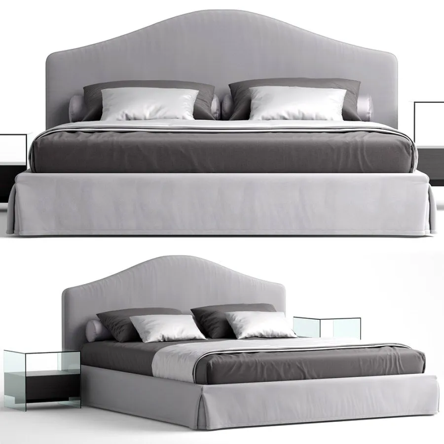 furniture - Busnelli bed Mayfair 3D Model