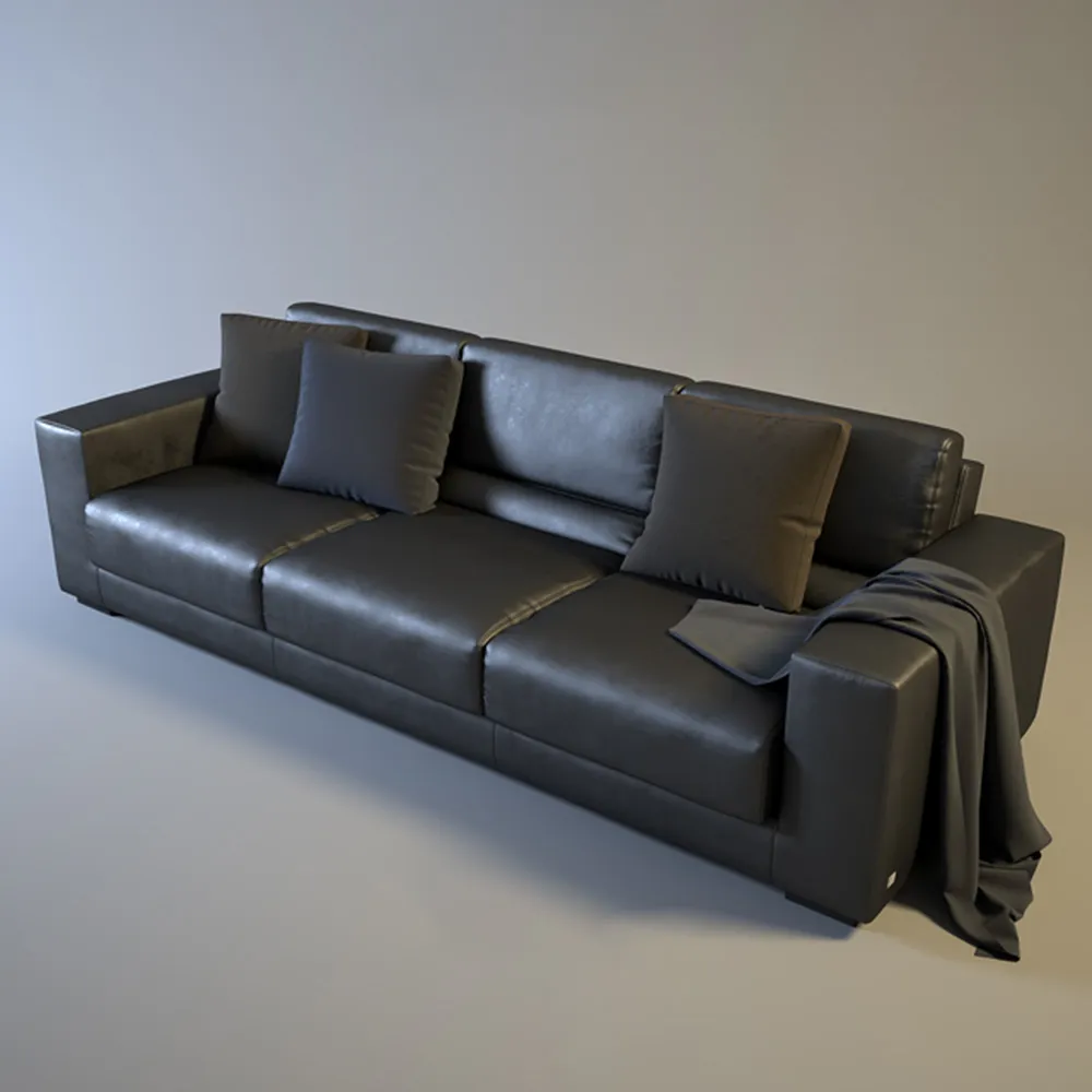 furniture - Busnelli leather sofa 3D Model