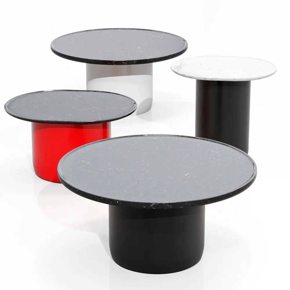 furniture - Button Tables set by B and B Italia 3D Model