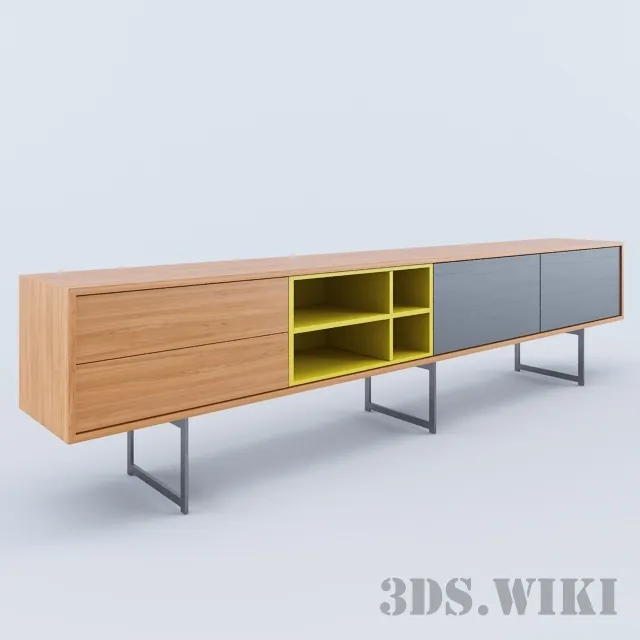 furniture - Cabinet AURA C8-3 by TREKU 3D Model