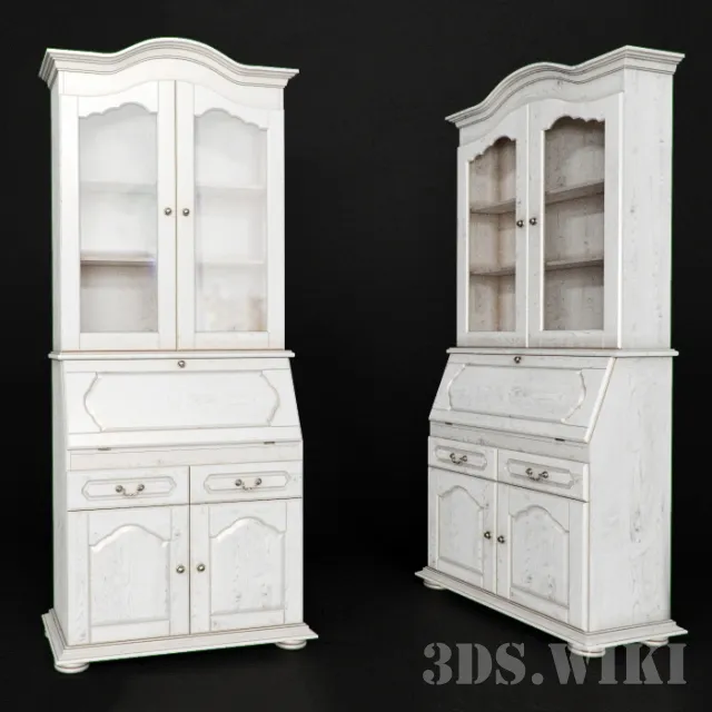 furniture - Cabinet with showcase "Daville" 3D Model