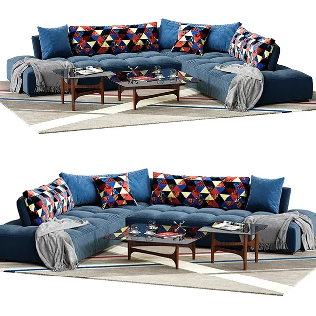 furniture - Calanque sofa 3D Model