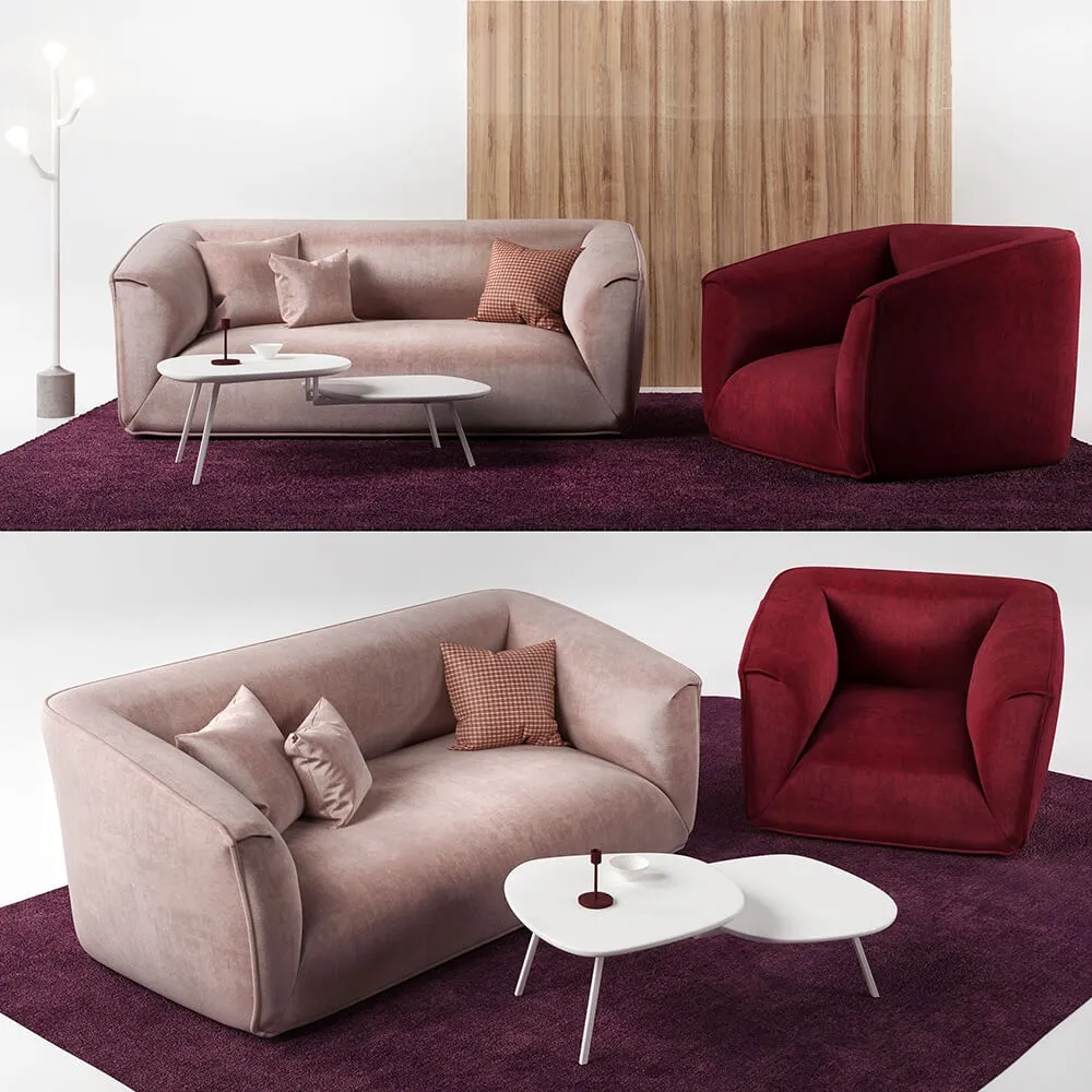 furniture - Calligaris Furniture Set-Calligaris Sweet 3D Model