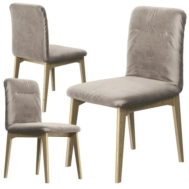 furniture - Calligaris Greta wood chair 3D Model