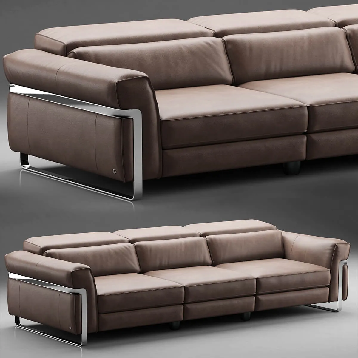 furniture - Calligaris Leaf sofa 02 3D Model