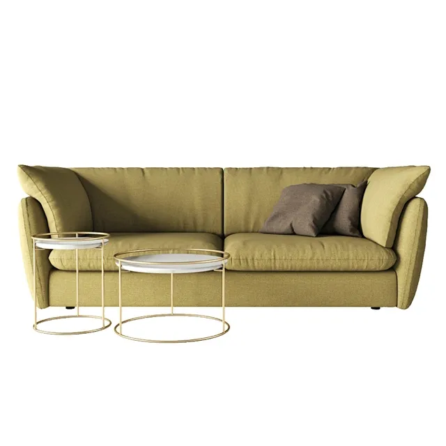 furniture - Calligaris Leaf sofa 3D Model