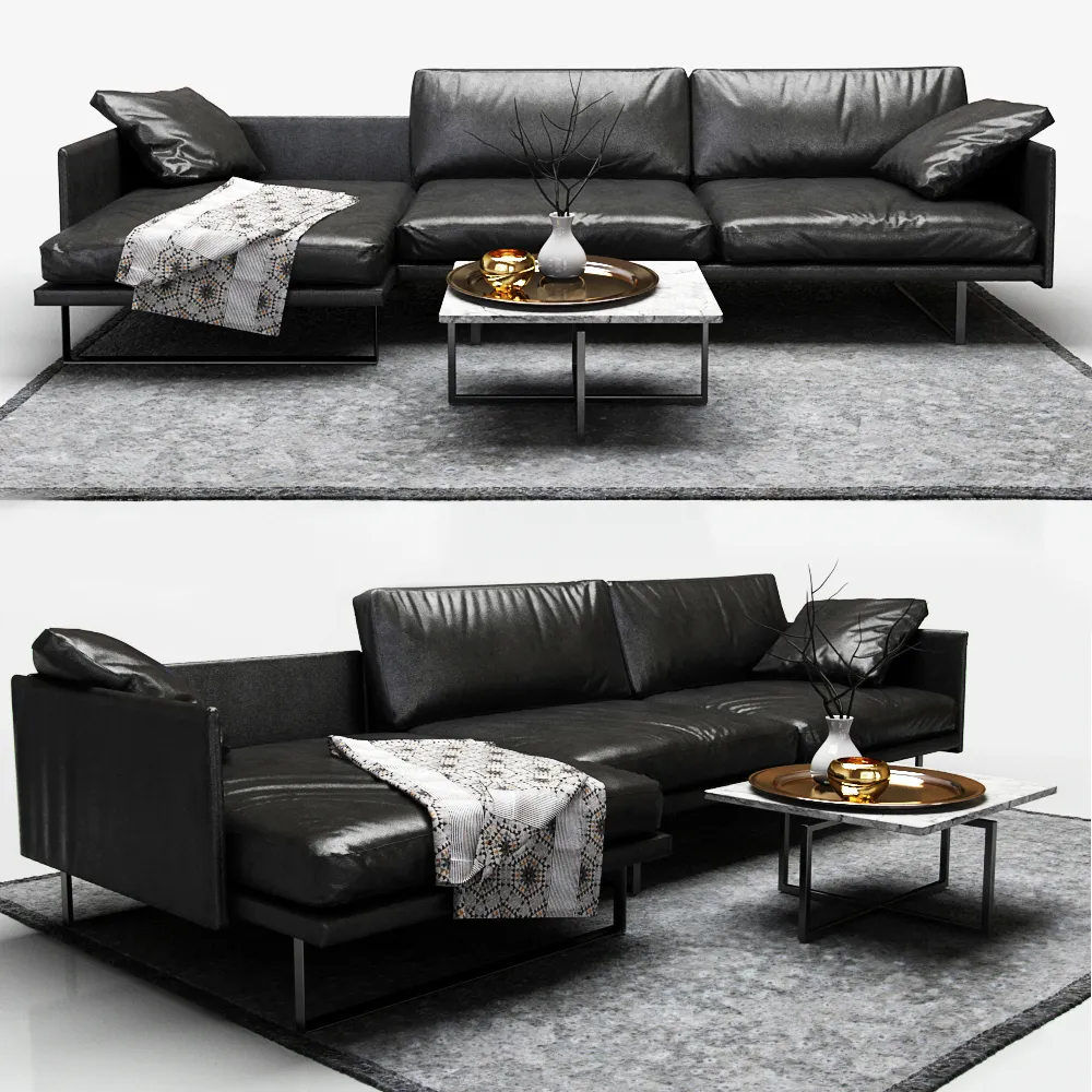 furniture - Calligaris Vegas sofa 2 3D Model