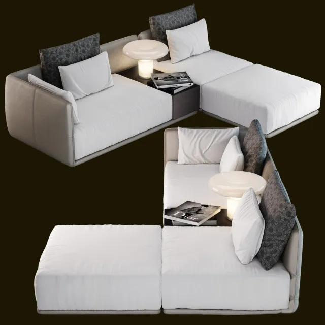 furniture - Camerich LA Elan Sectional 3D Model