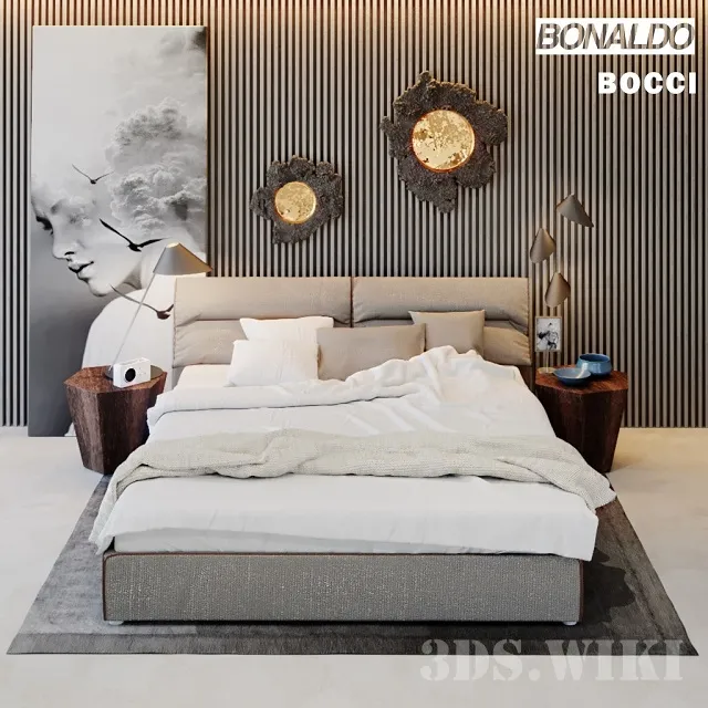 furniture - Campo Bonaldo bed 3D Model