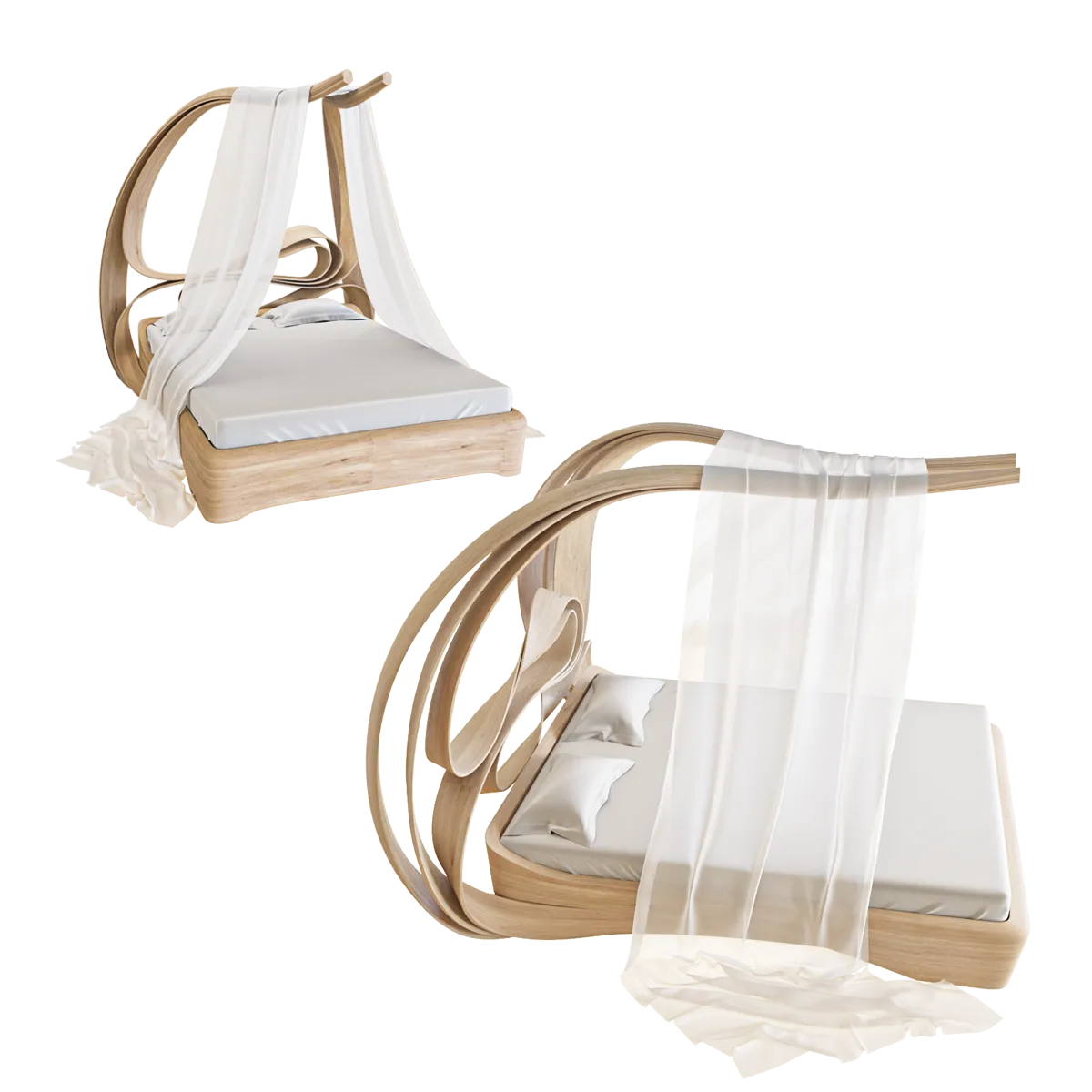 furniture - Canopy bed 3D Model