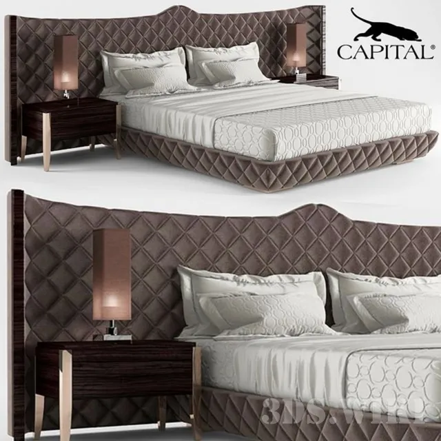 furniture - Capital double bed 3D Model