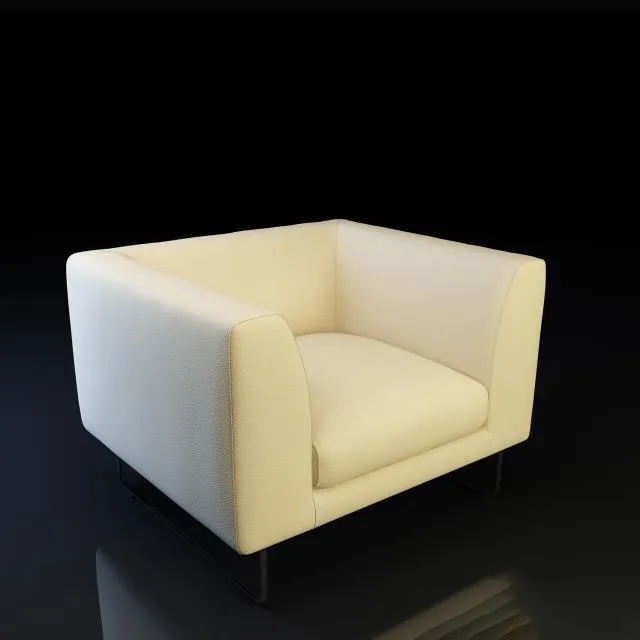 furniture - Cappellini Elan armchair 02 3D Model