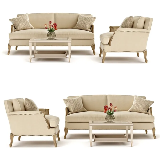 furniture - Caracole set 3D Model