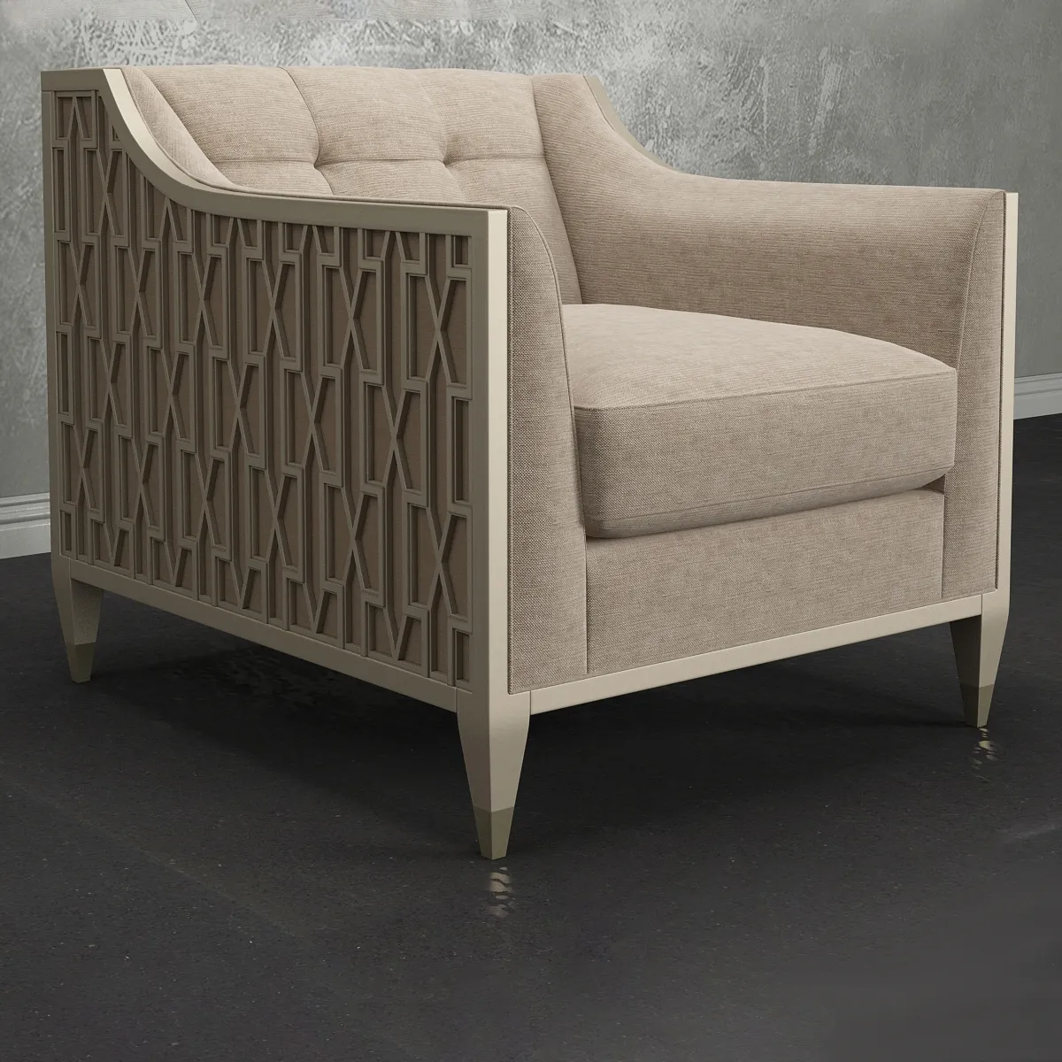 furniture - Caracole  TRA-SIDCHA-009 armchair 3D Model