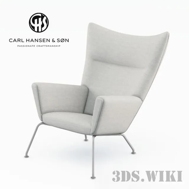 furniture - Carl Hansen CH445 armchair 3D Model