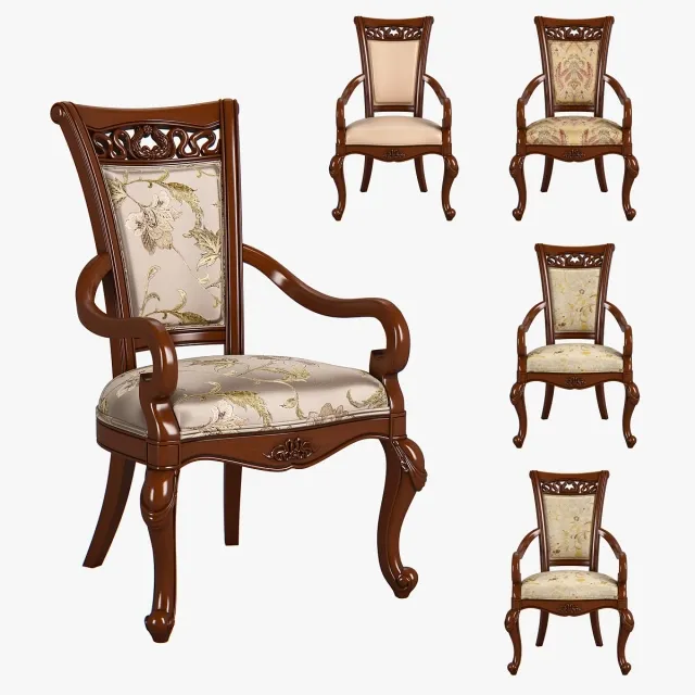 furniture - Carpenter Arm dining chair _A_606x725x1055 230 1 3D Model