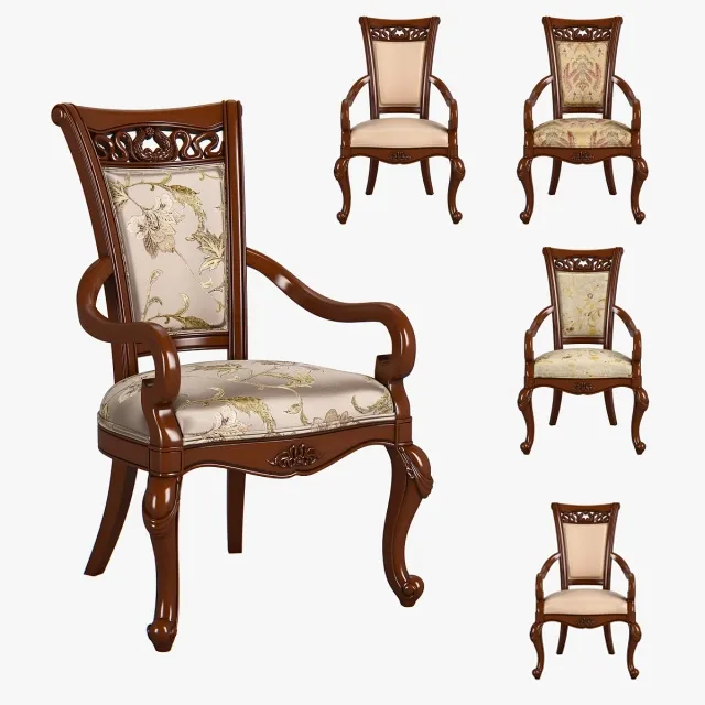 furniture - Carpenter Arm dining chair A 3D Model