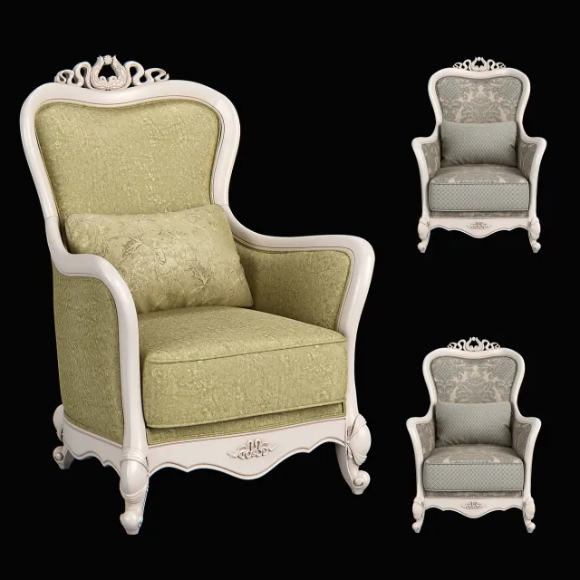 furniture - Carpenter armchair  750x850x1110 230 3D Model