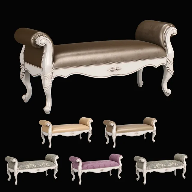 furniture - Carpenter bed bench 1430x518x645230 3D Model