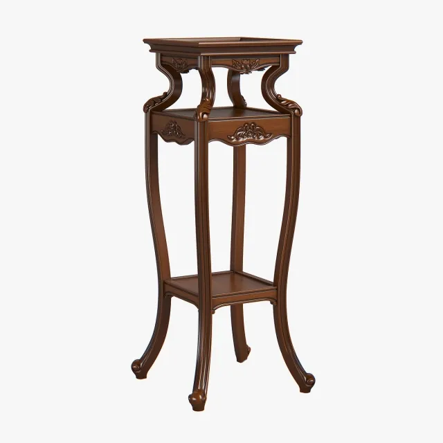 furniture - Carpenter low flower stand 3D Model