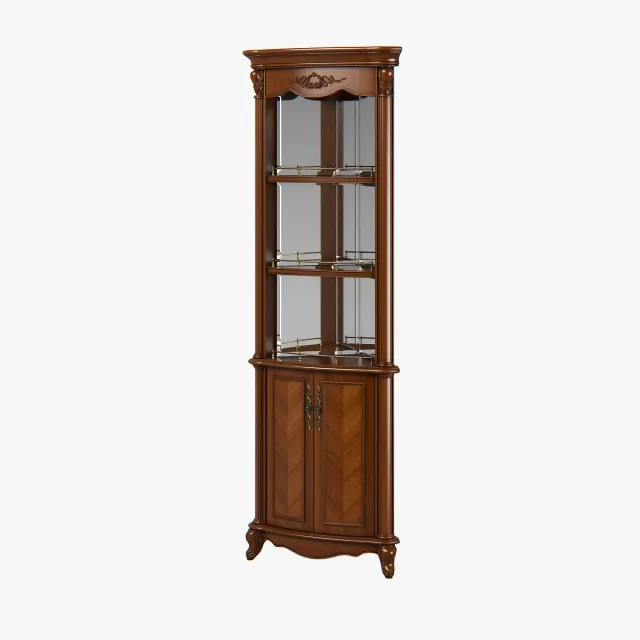 furniture - Carpenter open top high corner cabinet 3D Model