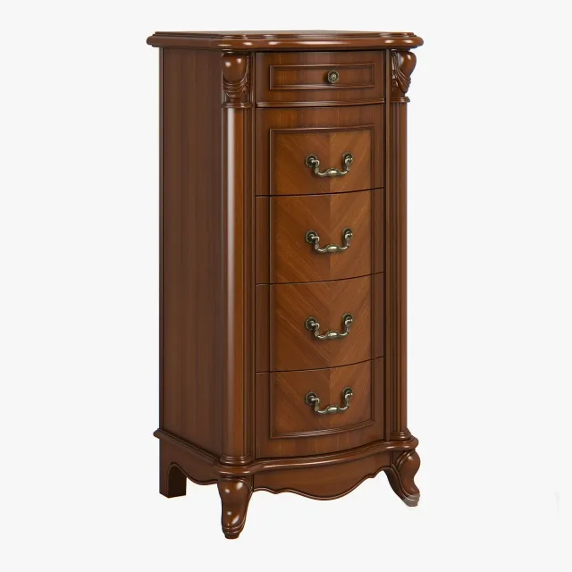 furniture - Carpenter small 5 drawer cabinet 550x450x1090 3D Model