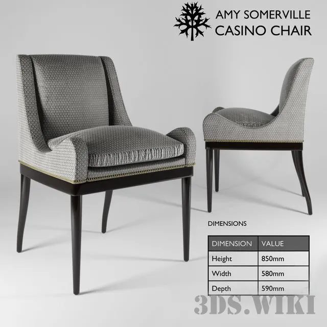 furniture - Casino armchair 3D Model