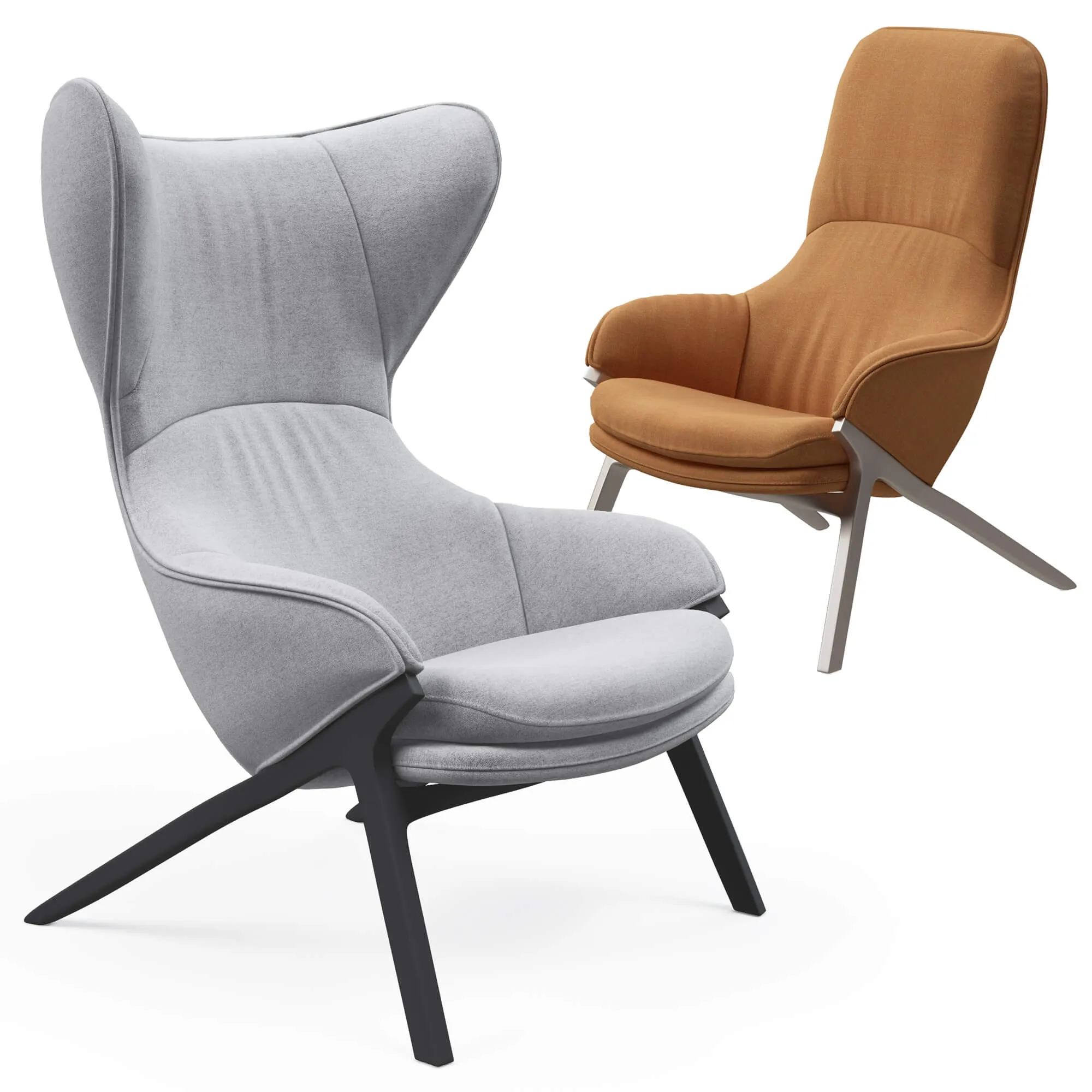 furniture - Cassina 395-396 P22 3D Model