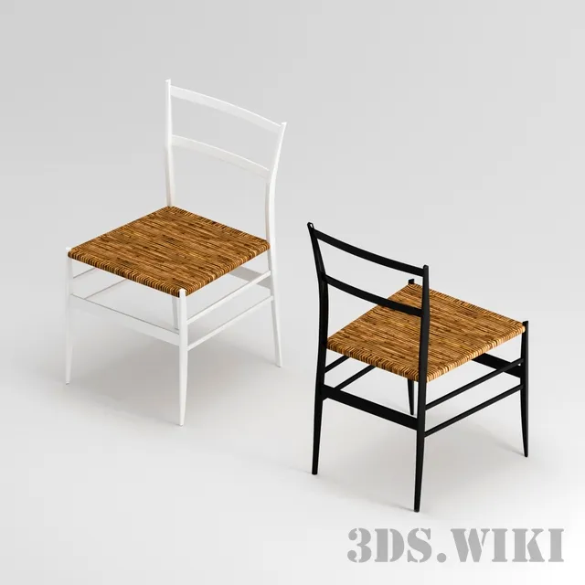 furniture - Cassina 699 Superleggera 3D Model