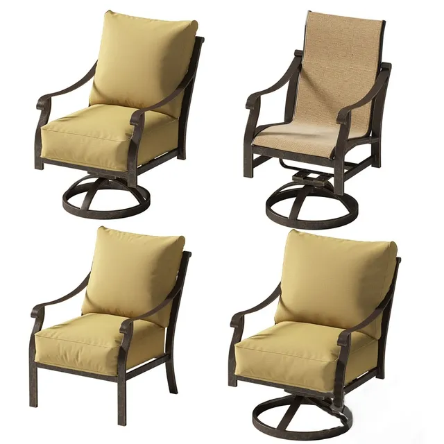 furniture - Castelle Madrid collection chairs 1 3D Model