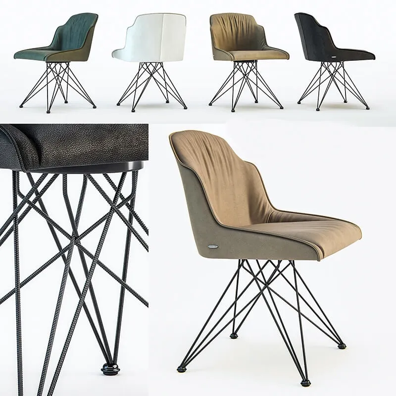 furniture - Cattelan Italia Flamina chair 3D Model