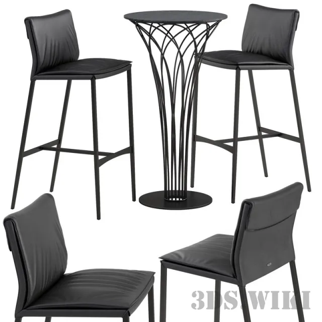 furniture - Cattelan italia Isabel barstool 3D Model