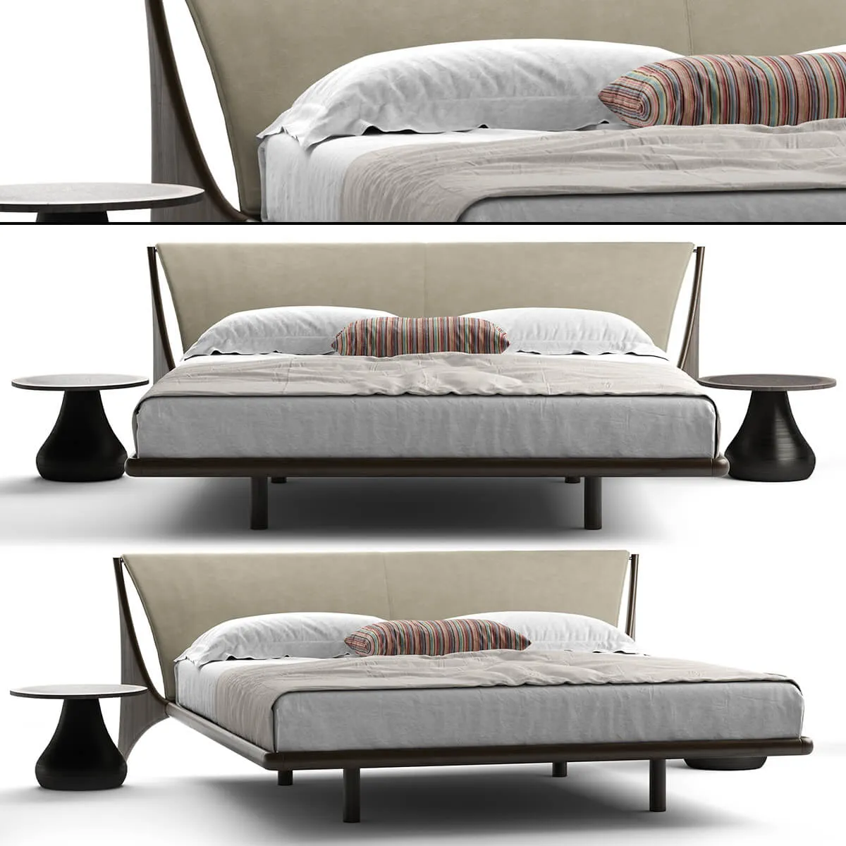 furniture - Cattelan Italia Nelson bed 08 3D Model