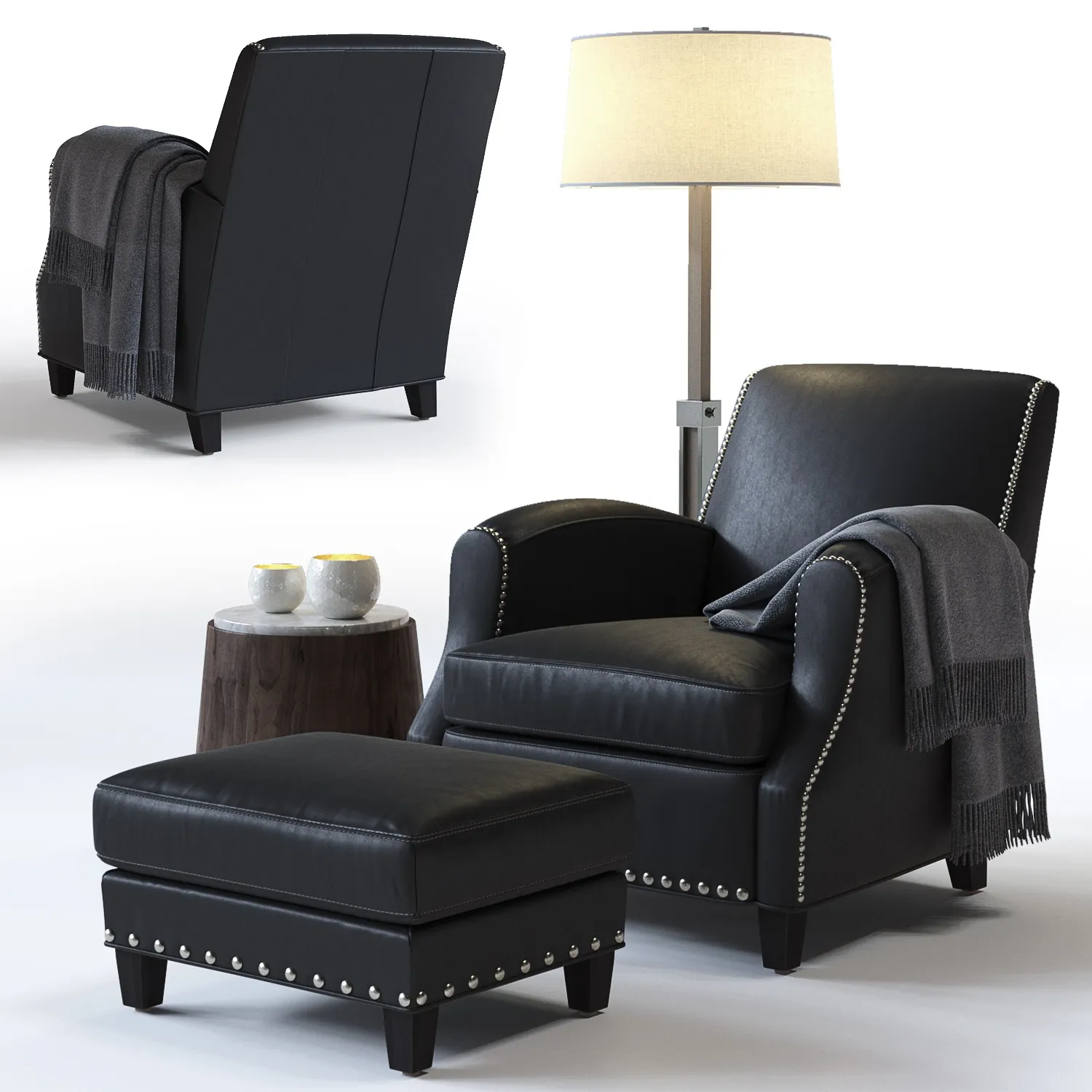 furniture - C&B Metropole leather chair 3D Model