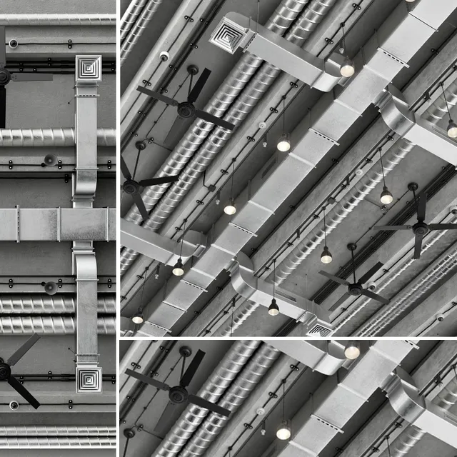 furniture - Ceiling Ventilation 5 3D Model