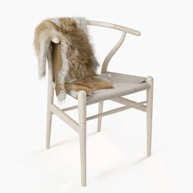 furniture - CH24 Wishbone chair 3D Model
