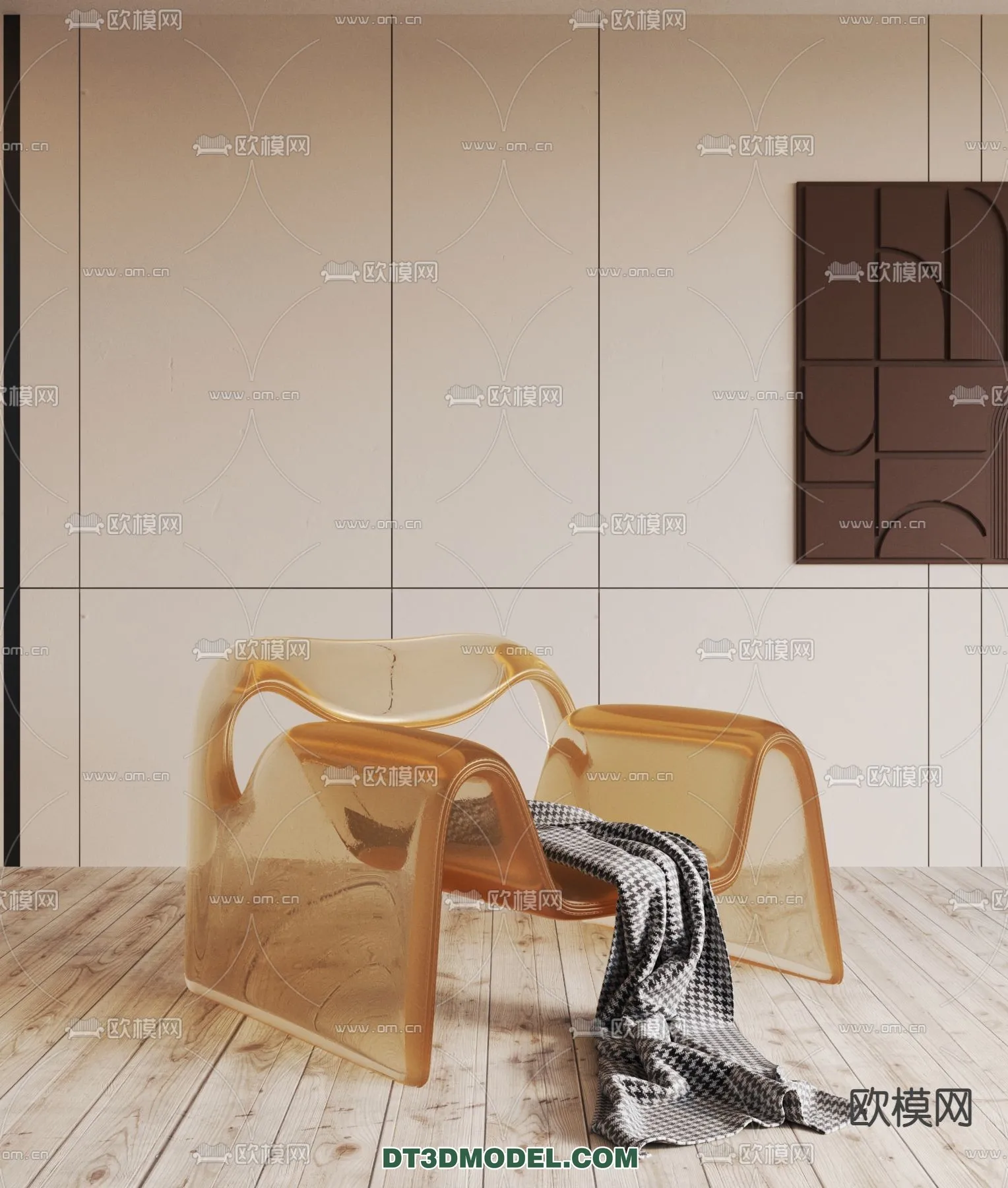 FURNITURE - CHAIR - 3D Model For Interior Design - 1966