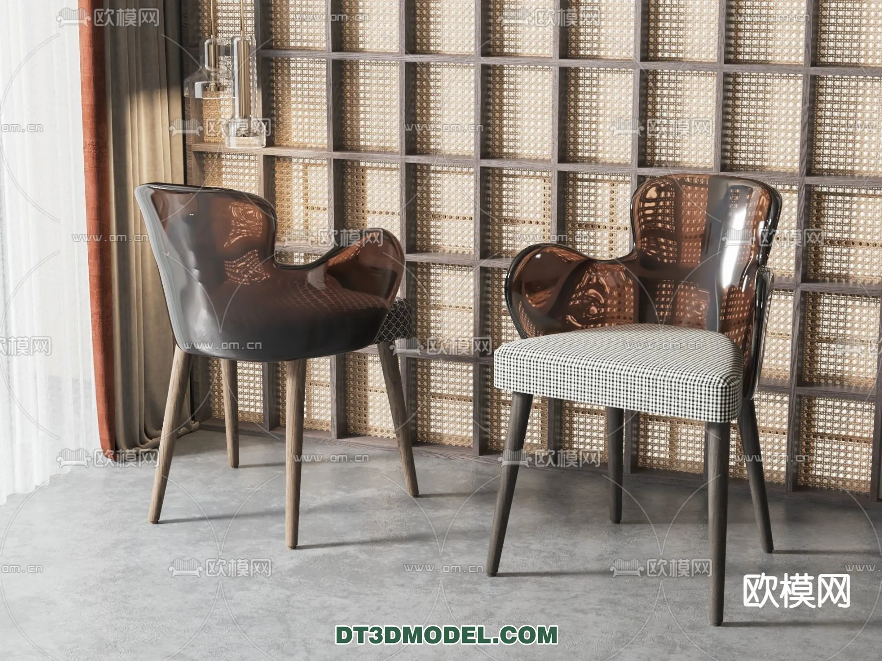 FURNITURE - CHAIR - 3D Model For Interior Design - 1979