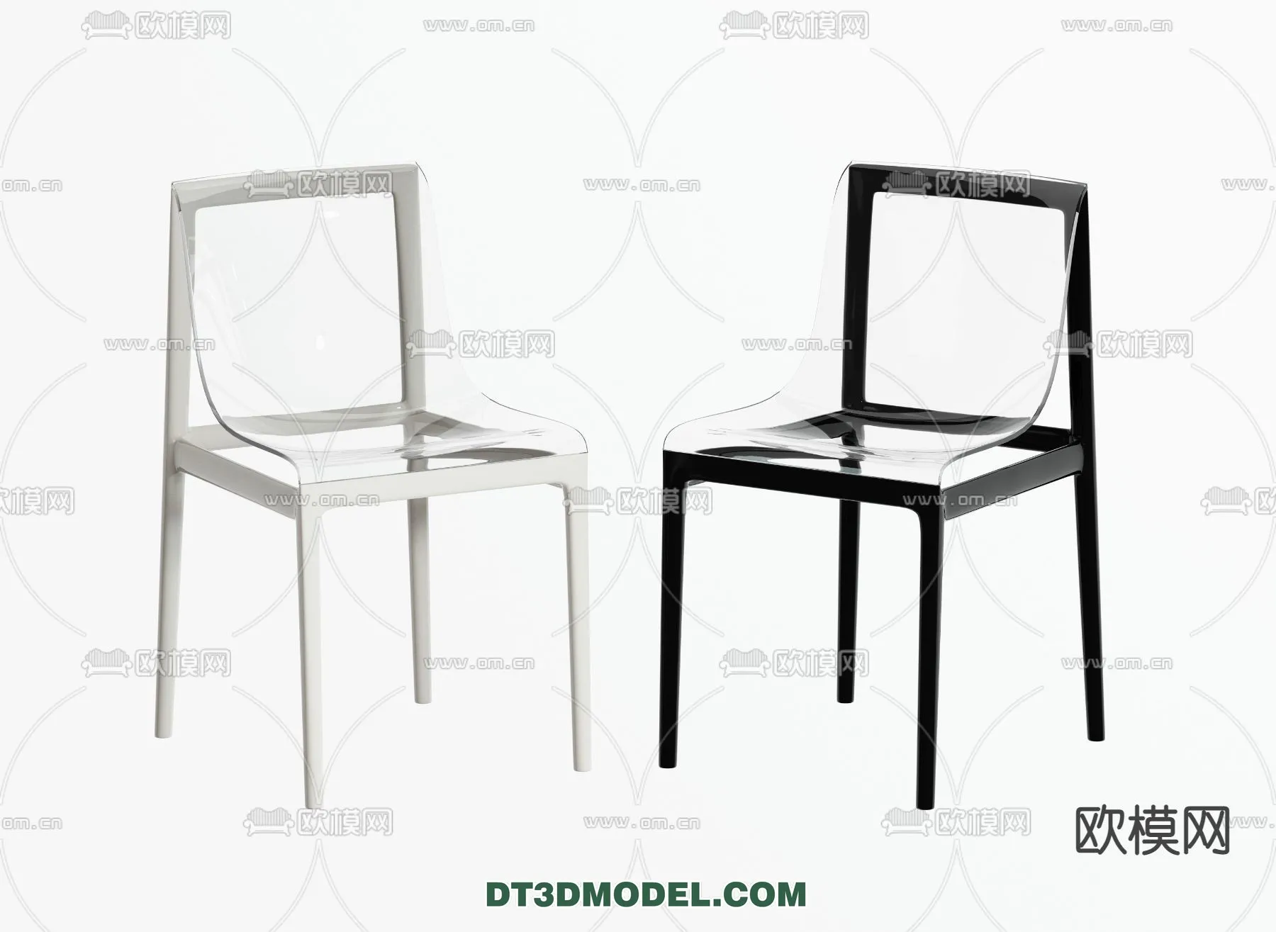 FURNITURE - CHAIR - 3D Model For Interior Design - 1980