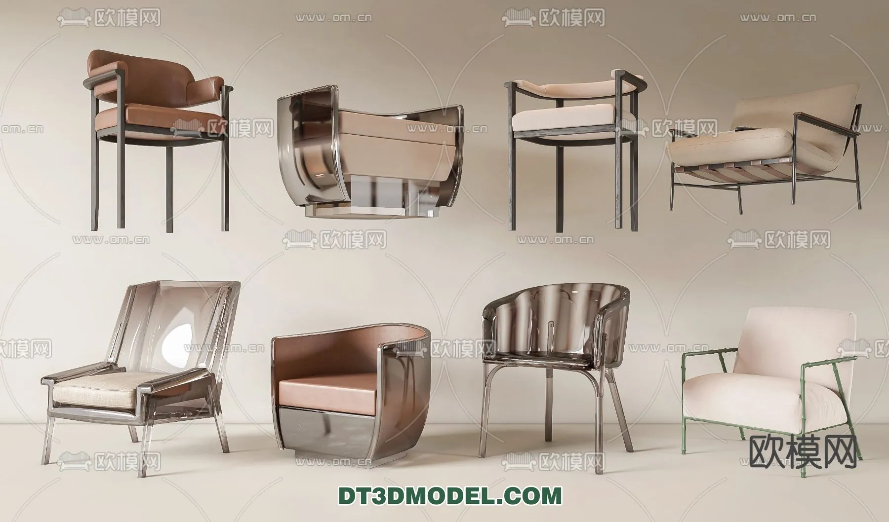 FURNITURE - CHAIR - 3D Model For Interior Design - 1982