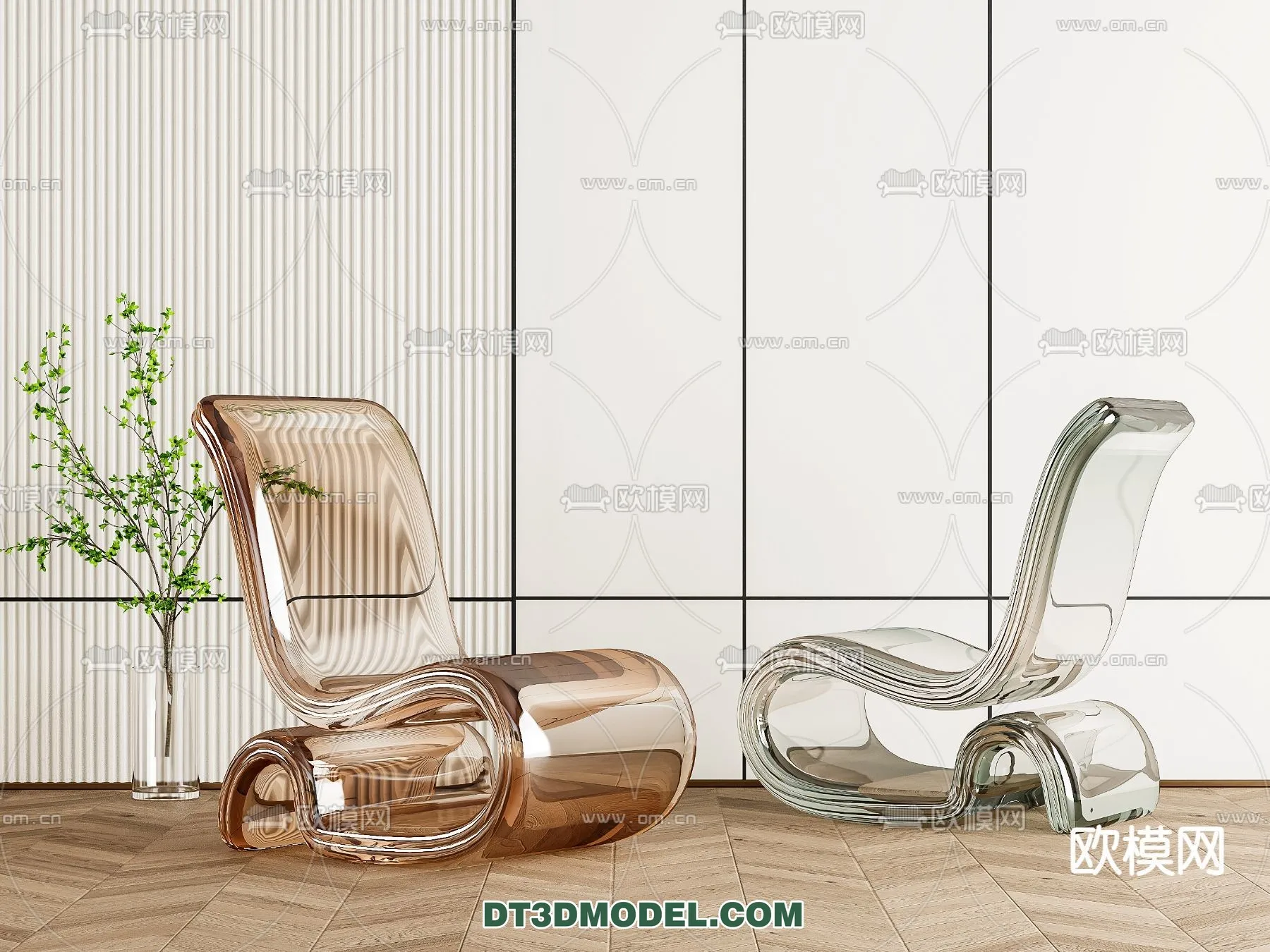 FURNITURE - CHAIR - 3D Model For Interior Design - 1984