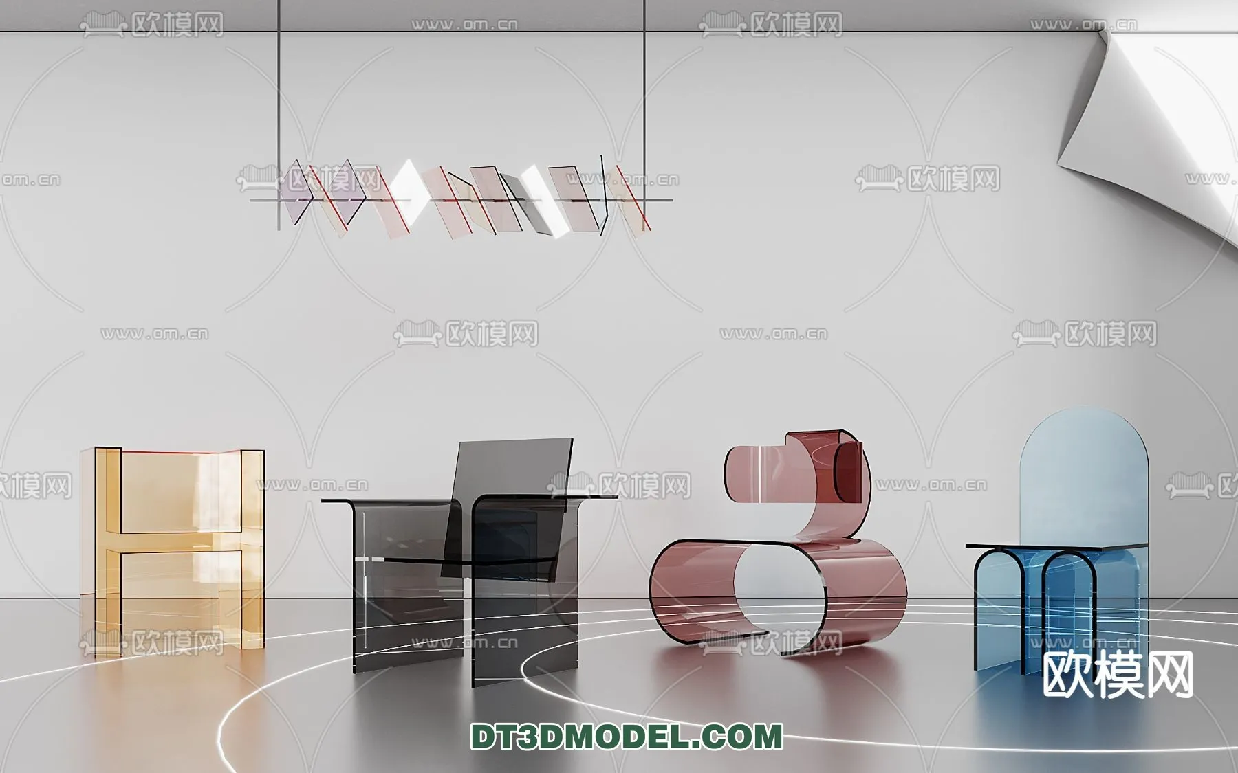 FURNITURE - CHAIR - 3D Model For Interior Design - 1988