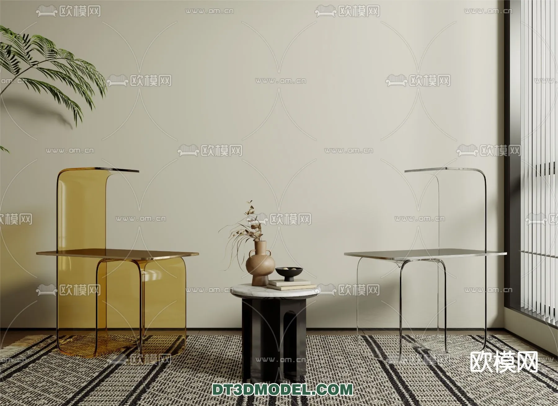 FURNITURE - CHAIR - 3D Model For Interior Design - 1992