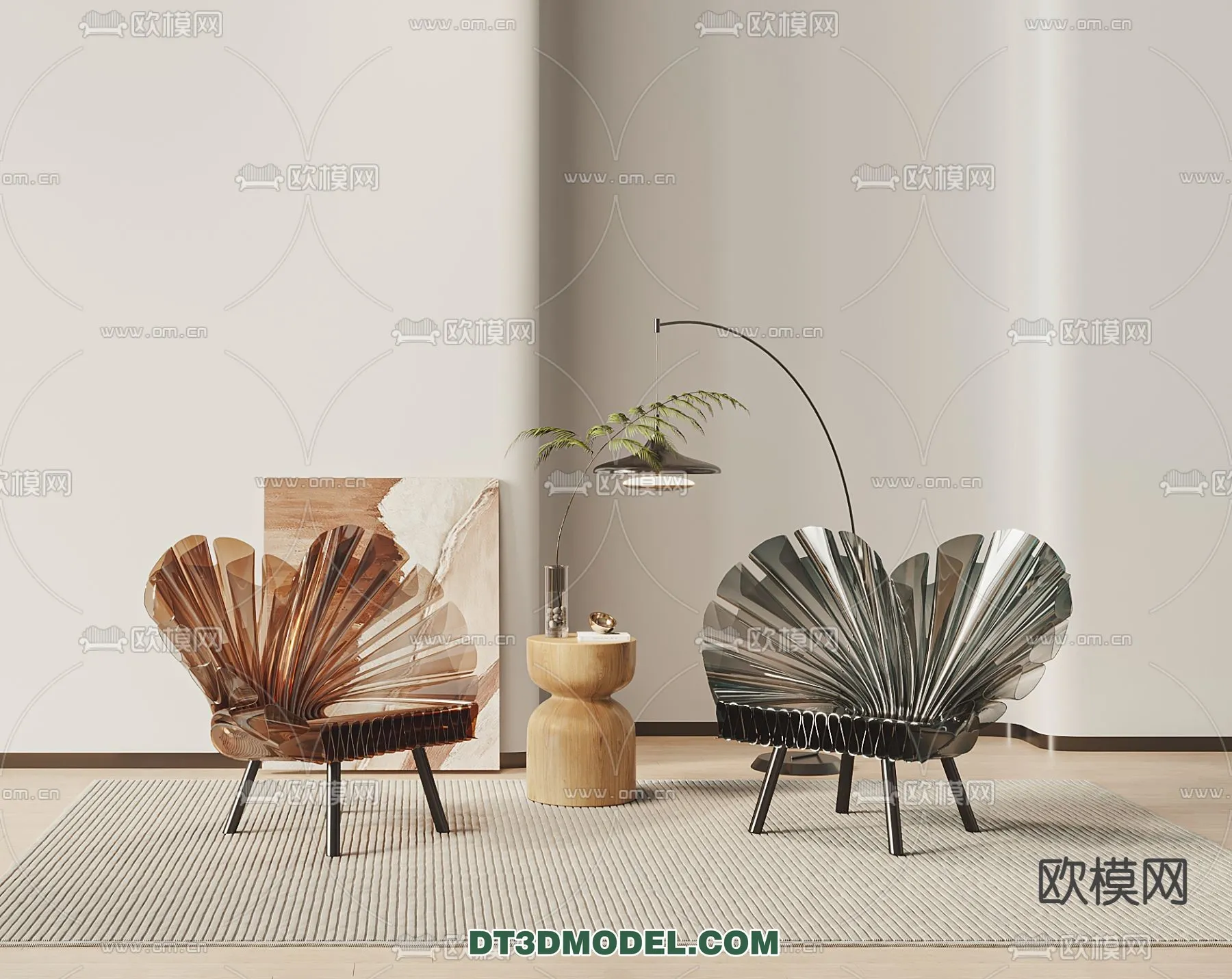 FURNITURE - CHAIR - 3D Model For Interior Design - 1998