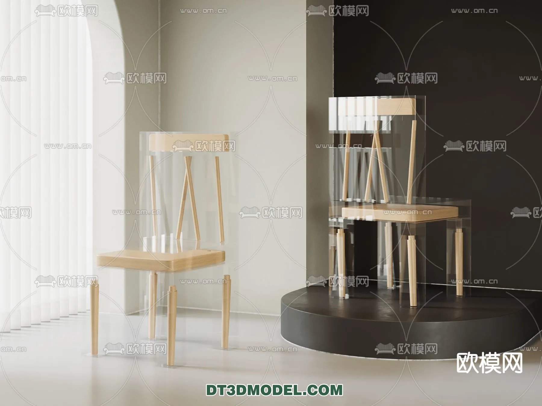 FURNITURE - CHAIR - 3D Model For Interior Design - 1999