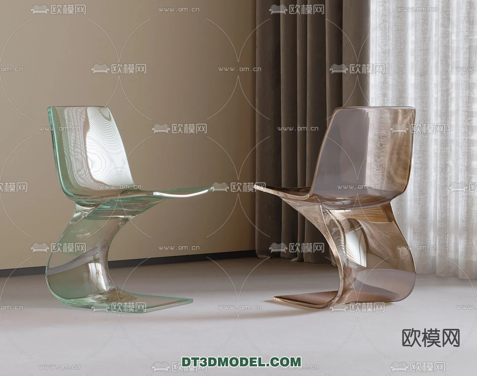 FURNITURE - CHAIR - 3D Model For Interior Design - 2001