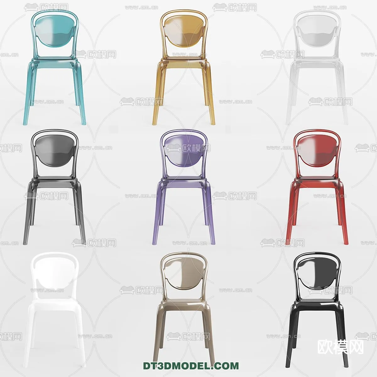 FURNITURE - CHAIR - 3D Model For Interior Design - 2003