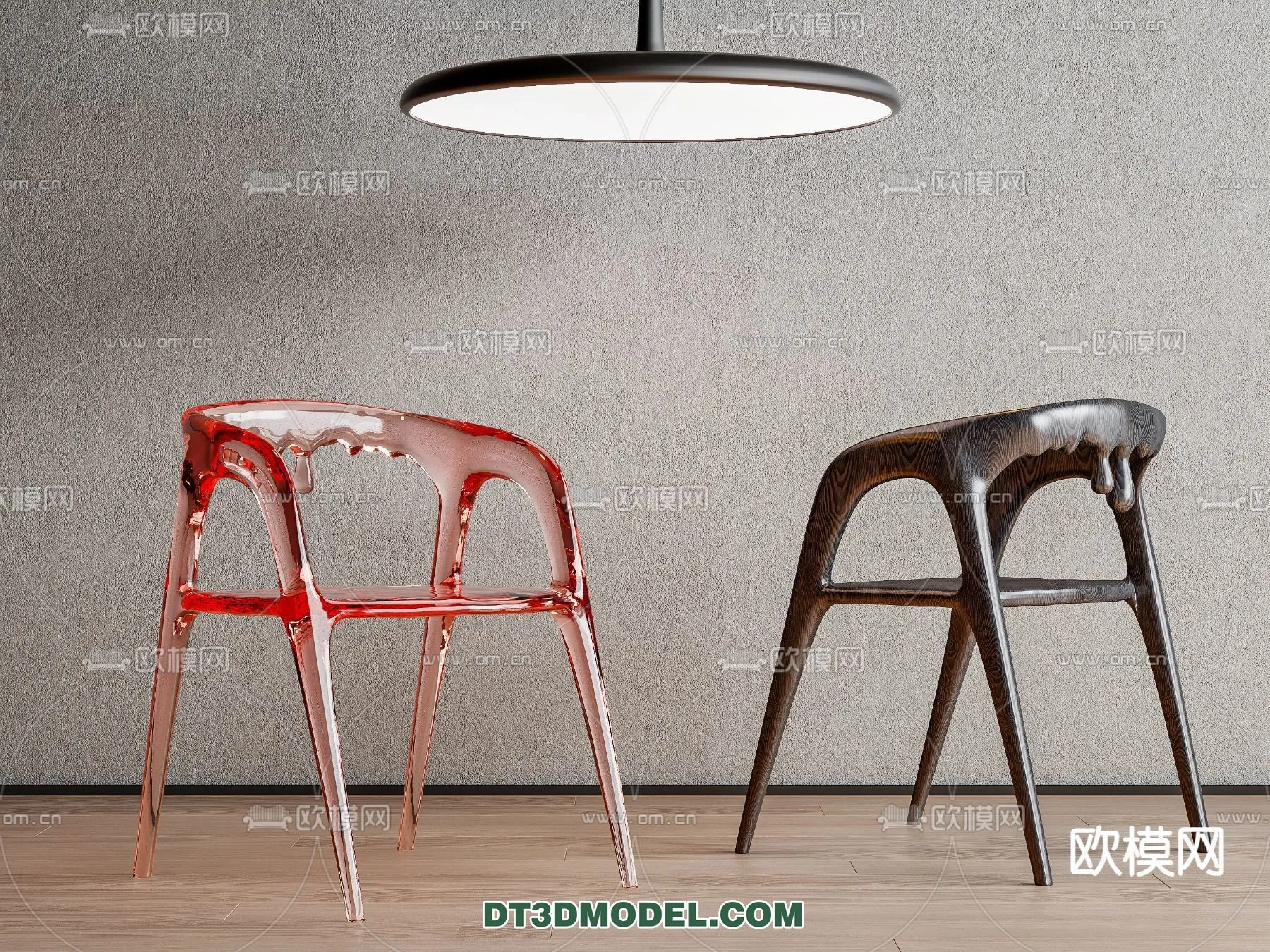 FURNITURE - CHAIR - 3D Model For Interior Design - 2005