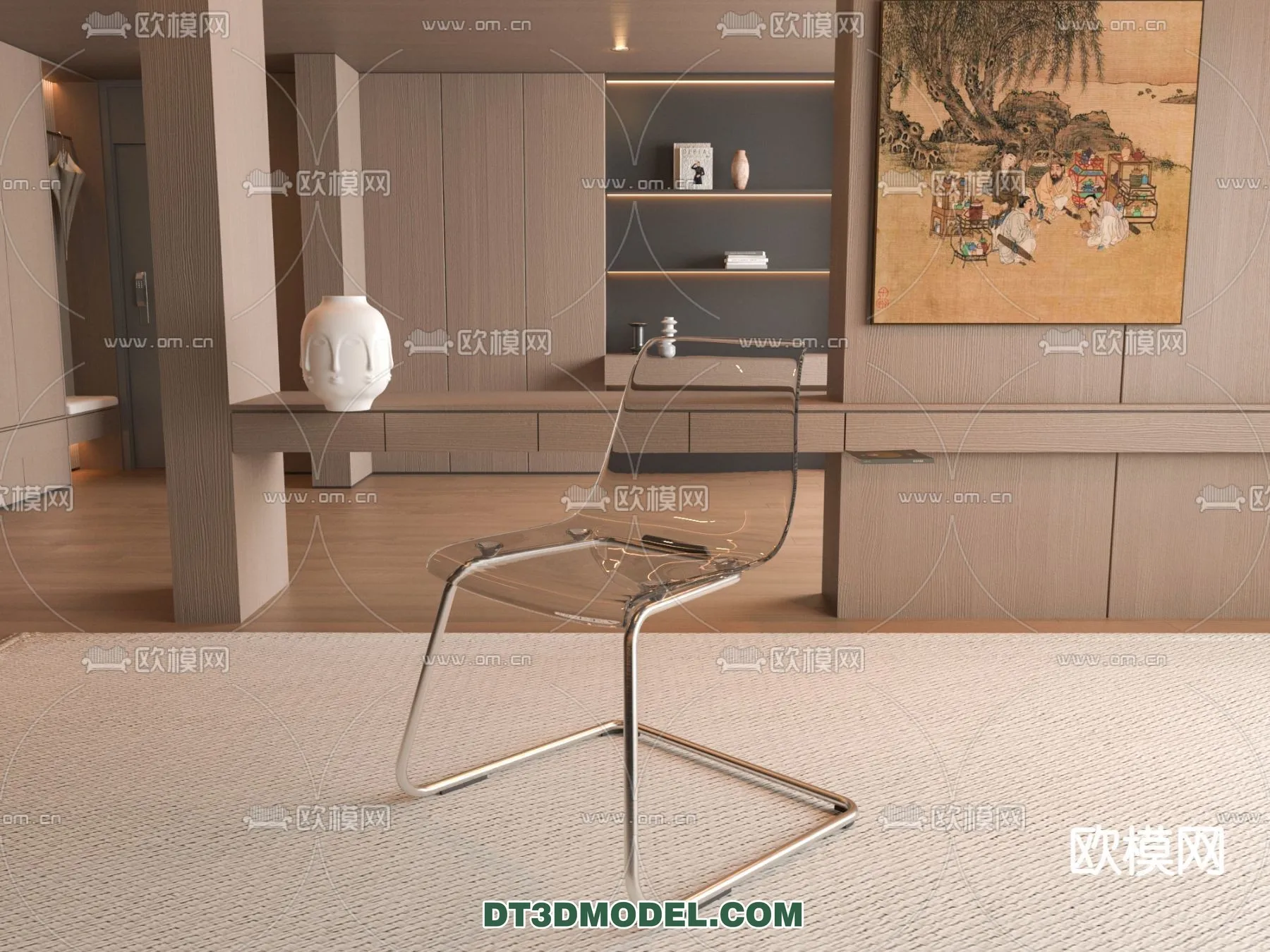 FURNITURE - CHAIR - 3D Model For Interior Design - 2006